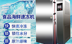 海鲜的液氮速冻机应用